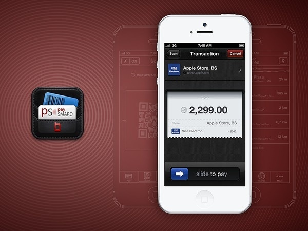 Paysmard interface design ramotion big #iphone #app