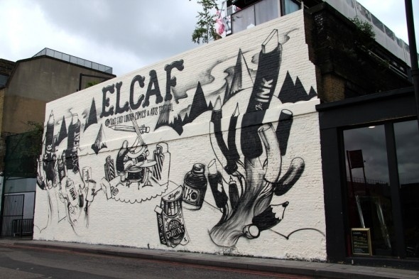 ELCAF #festival #london #comic #illustration #wall #elcaf #art #street #painting