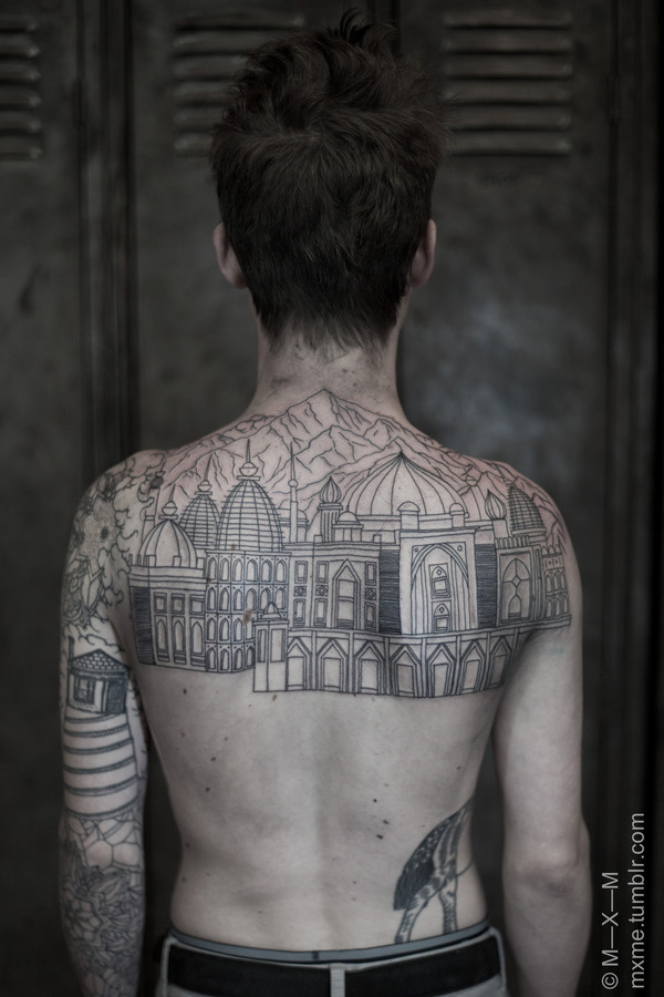 Temple In The Sky #tattoo #ink