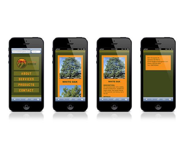 Everlasting Arbor on Behance #tree #brand #nature #identity #mobile #planting