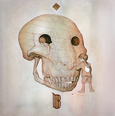 FFFFOUND! | Joao Ruas - BOOOOOOOM! - CREATE * INSPIRE * COMMUNITY * ART * DESIGN * MUSIC * FILM * PHOTO * PROJECTS #white #negative #child #space #balance #painting #skull #drawing