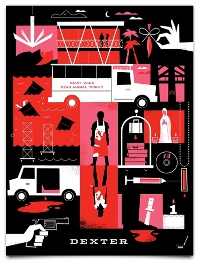 Dexter-Inspired Posters « Mattson Creative #illustration #vector #dexter #poster