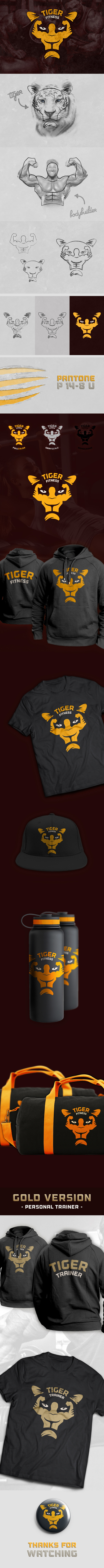 Tiger Fitness Center #inspiration #design #brand #identity #logo