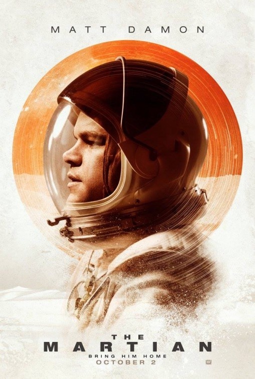 matt damon the martian movie cinema poster