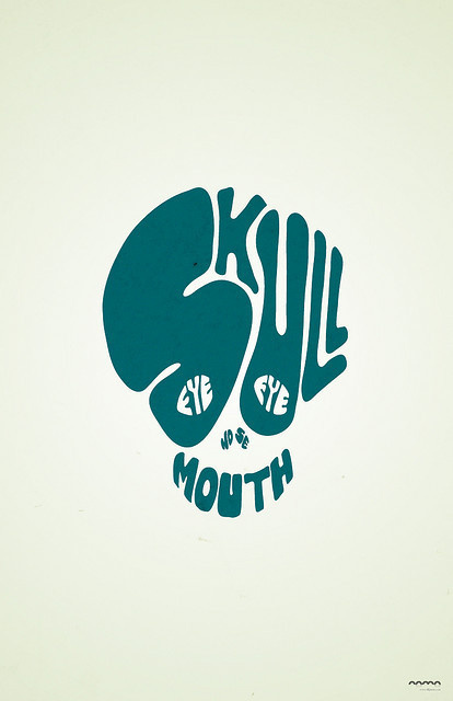 http://farm3.staticflickr.com/2015/2536647589_196e561dd4_z.jpg?zz=1 #skull #lettering #typography