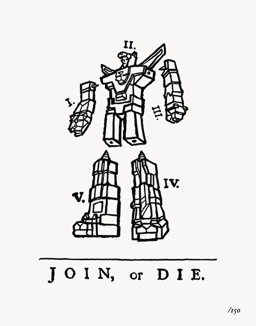 "Join or Die" by OLLY MOSS #anima #illustration #poster