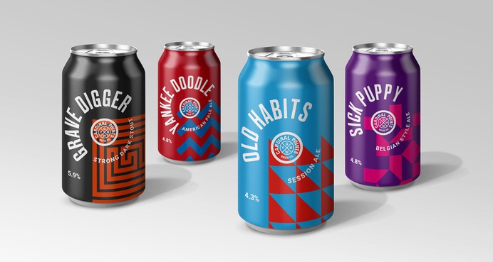 Branding design by Matt Hinchliffe - Cardinal Points Brew Co. Logo