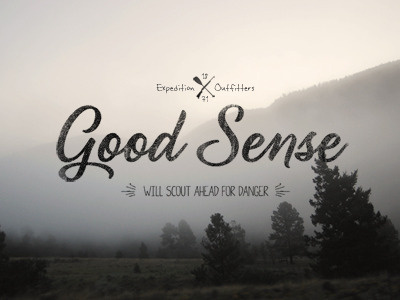 Good_sense_outfitters_dribbble #logo #typography