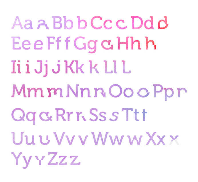 Uppercase & Lowercase #font #experimental #art #typo #typography