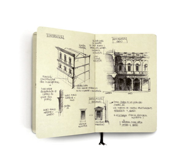CJWHO ™ (Classic Architecture Studies by Chema Pastrana ...) #classic #design #illustration #studies #architecture #art #moleskine #drawing #sketch