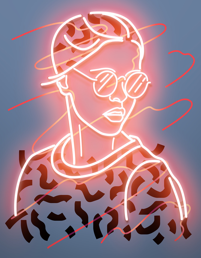 Vasya Kolotusha illustration & led lights
