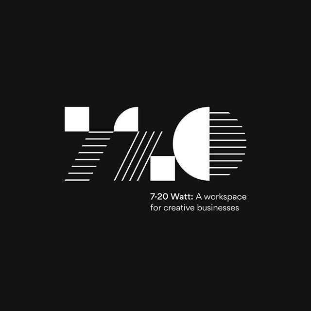Our own shared studio space finally has a name and #logo! Introducing 7.20 Watt. If you're looking for a cozy place to work, you can find