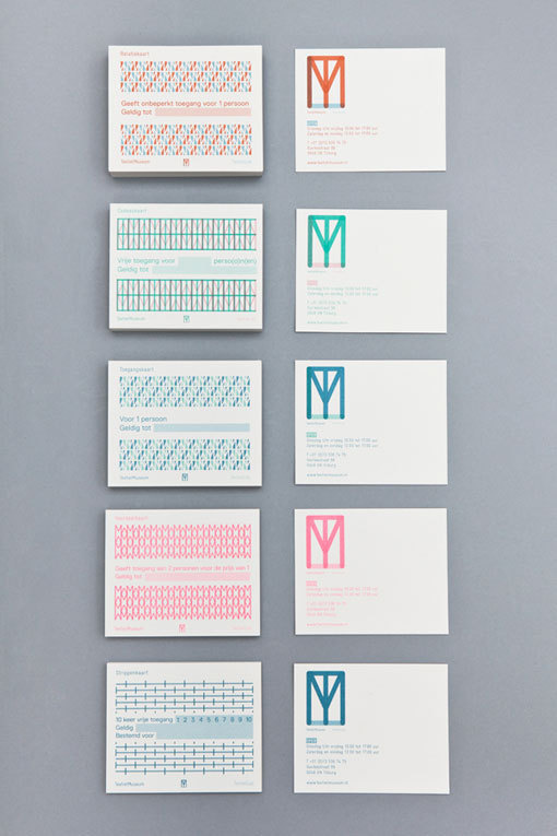 RAW COLOR: TextielMuseum Identity and Collateral #color #patterns #typography