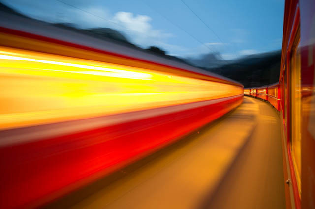 Camera on Train : Photo Series by Rolf Sachs