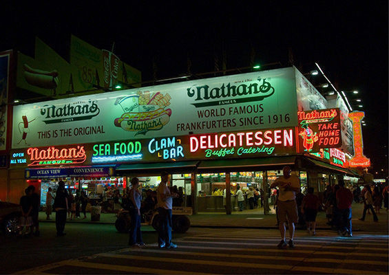 Here are the 10 best spots to indulge while enjoying these essential New York boardwalks. #signage #neon #typography