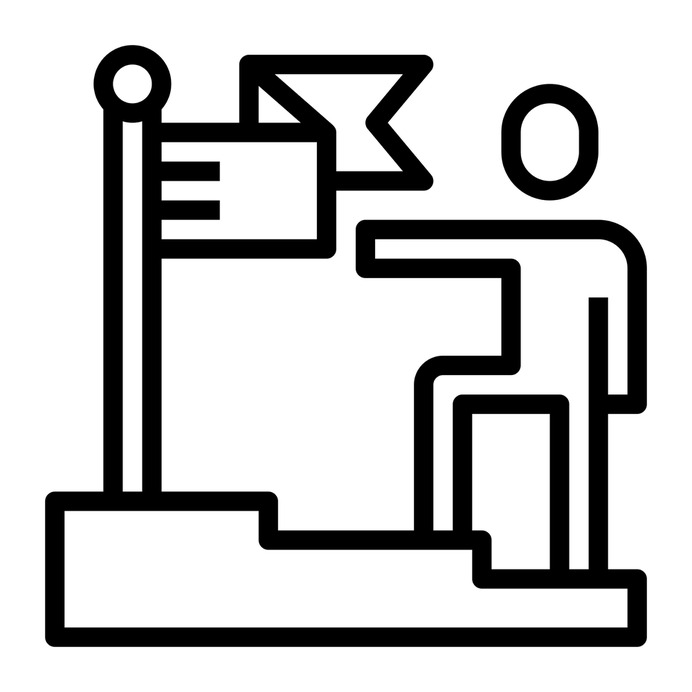 See more icon inspiration related to success, switch, hard work, experience, achievement, goals, learning, change, flags and people on Flaticon.