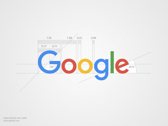 Google's New Logo Analyzed by Gal Shir