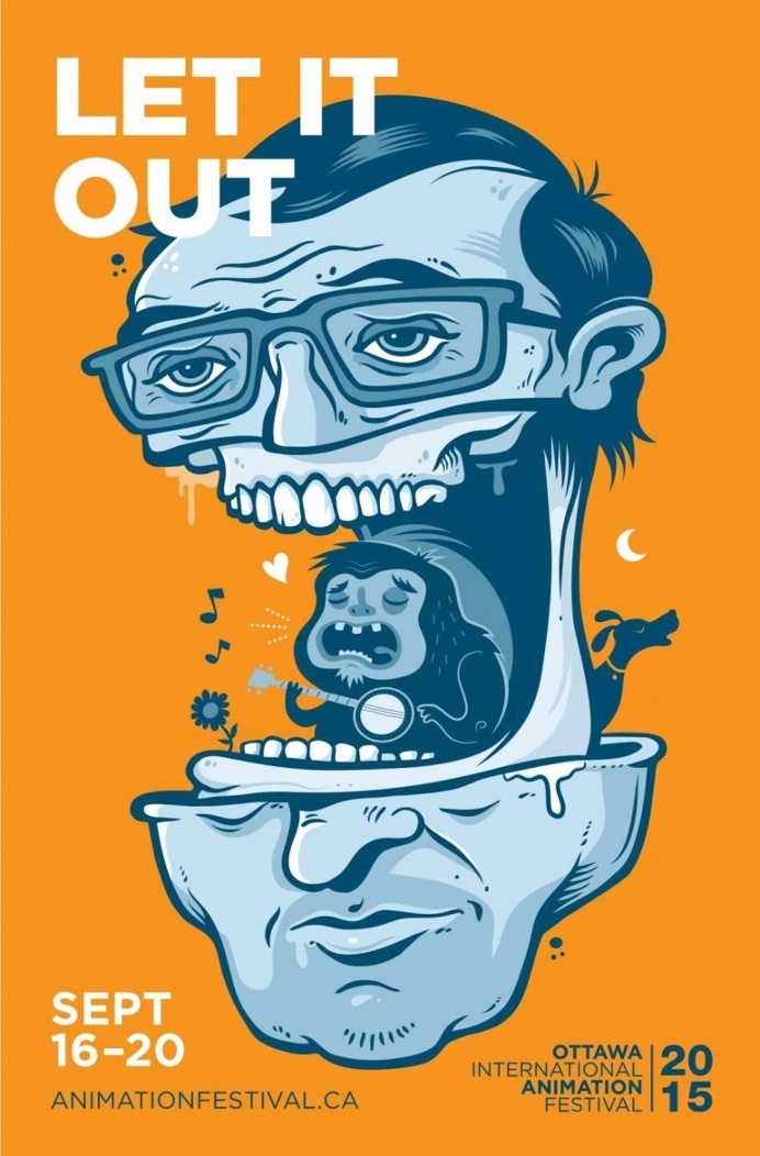 #poster #heard #orange #illustration