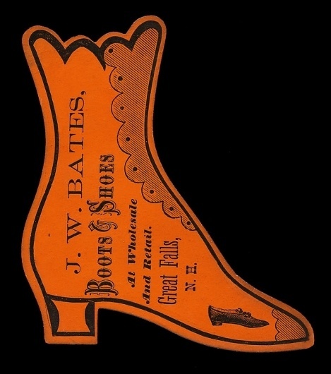 J. W. Bates | Sheaff : ephemera #diecut #typography