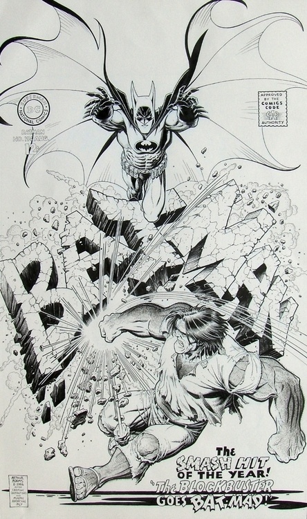 Designersgotoheaven.com Arthur Adams Batman 194 Cover Recreation. #batman