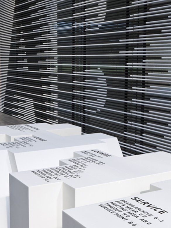Büro Uebele / Adidas / Adidas Design Center / Adidas Laces / Signage / 2011