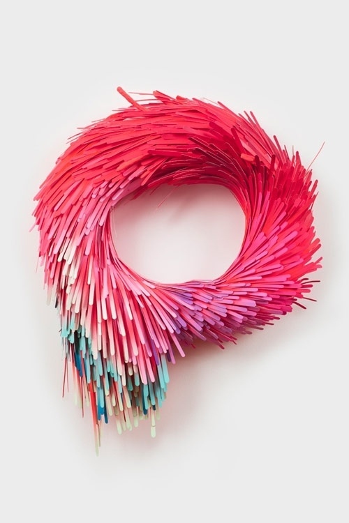 Modernizing - Sculptures by Lauren Clay. #sculpture #color #clay #lauren #paper