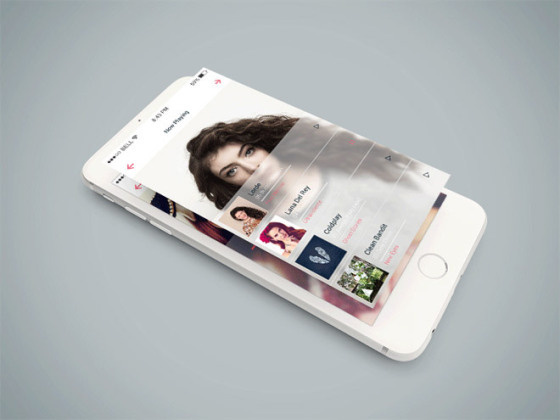 Free Isometric iPhone 6 PSD Mockup