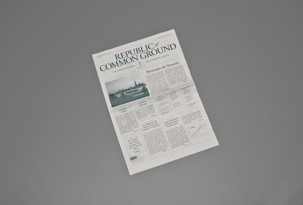 Republic of Common Ground #newspaper #grid #layout #magazine #typography