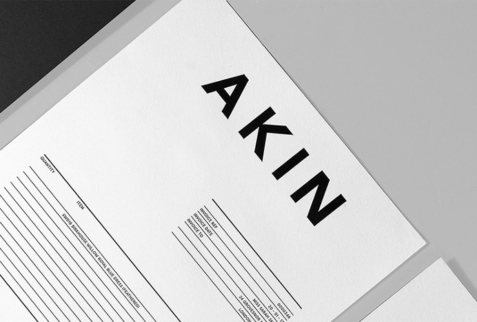 Akin by Alphabet #stationary #print #brand design