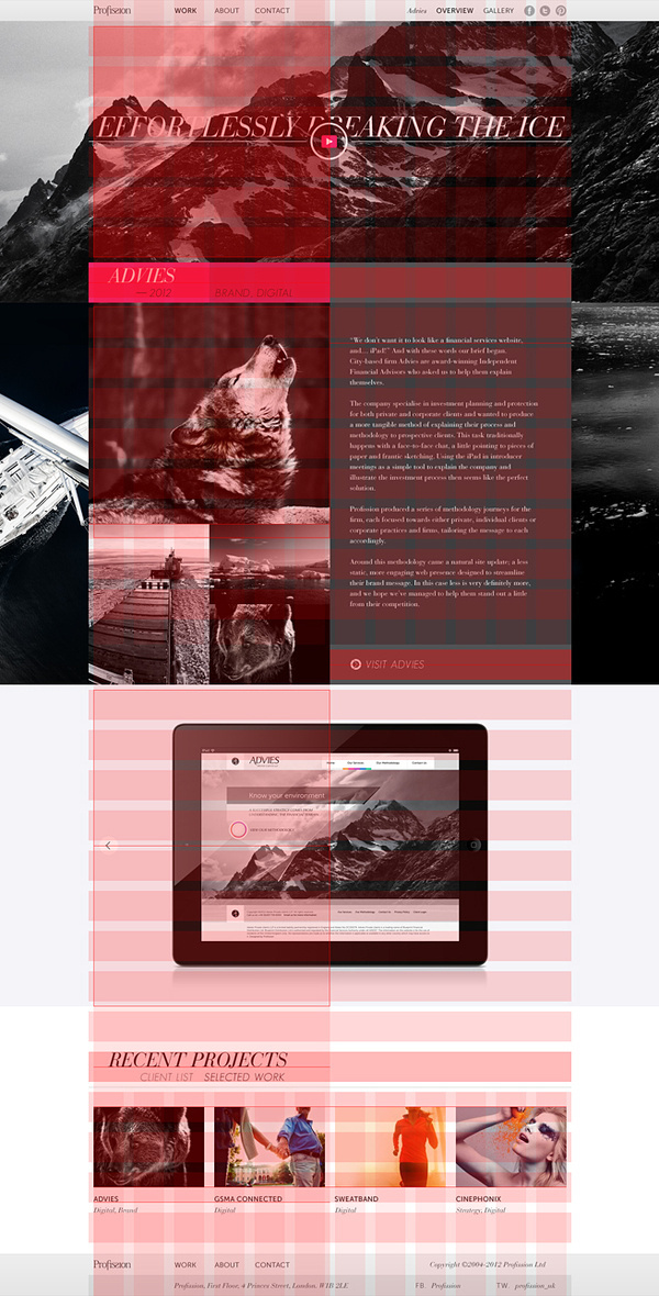 Profission 960 Grid Layout #2013 #website #grid #digital #profission #layout #web