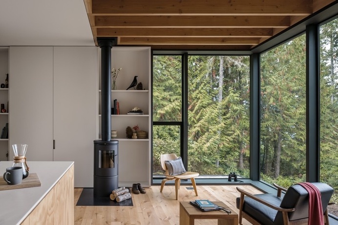 Little House Wrapped in Blackened Timber