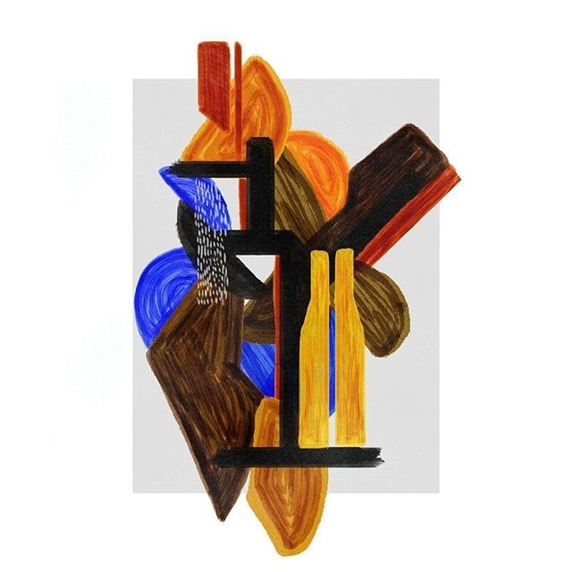 #graphicdesign #graphic #paint #stroke #geometric #shapes #painting #layers #design #contemporary #abstract #modern