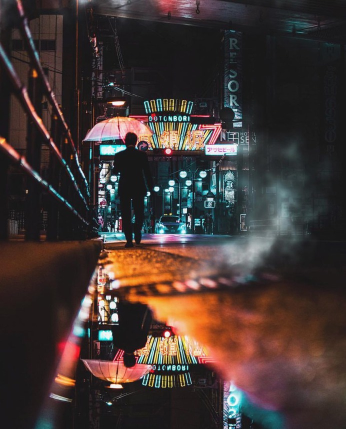 Cyberpunk and Cinematic Urban Photos in Japan by Omi Kim