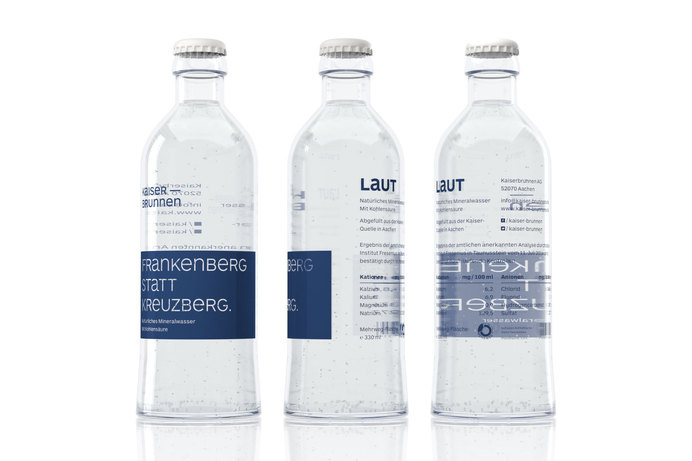 "Shortneck" Bottle #water #branding #bottle #sparkling #mineral
