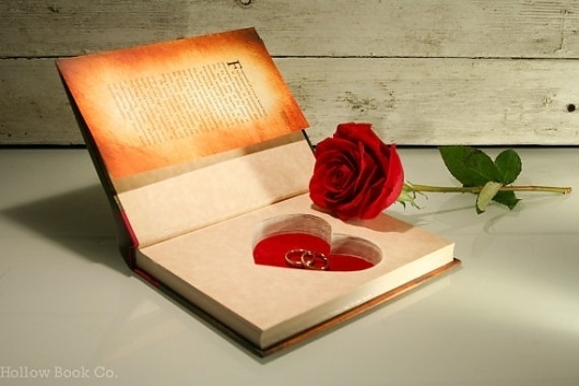 Hollow Book Safe w/ Heart Shape The Secret by HollowBookCo #heart #valentines #safe #book #love