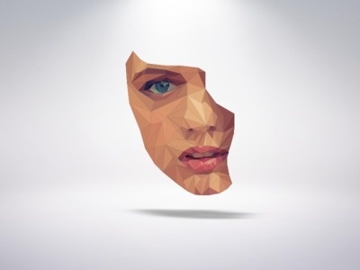 Simona - low poly #woman #poly #face #low #beauty