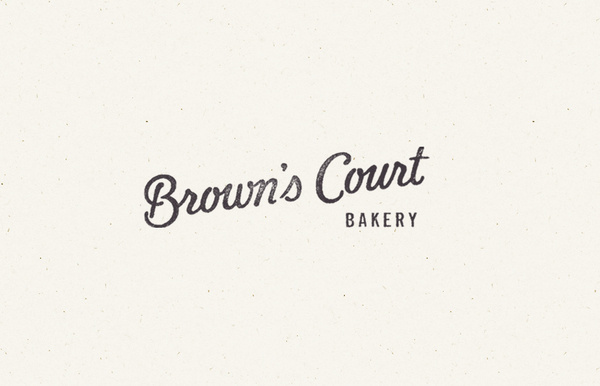 Brown's Court Bakery Branding | Nudge #stamp #bakery #branding #design #typography
