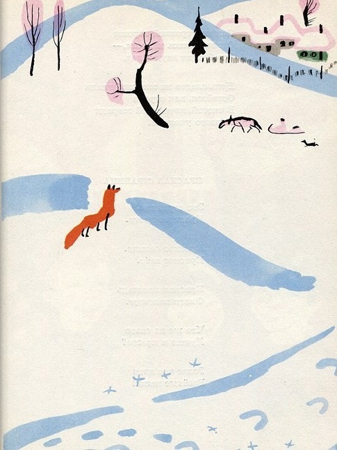 Animalarium: The Rainbow Book #illustration #fox #winter