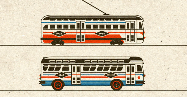 Riley Cran | Streetcar + Bus #illustration