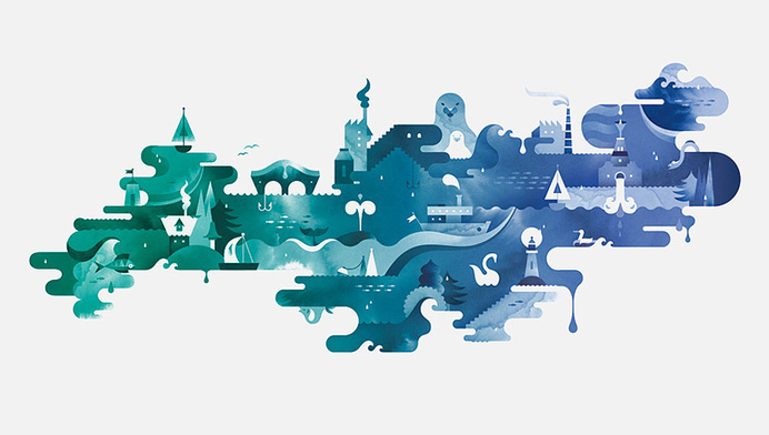 janine_rewell_baltic_sea_875 #illustration #geometric