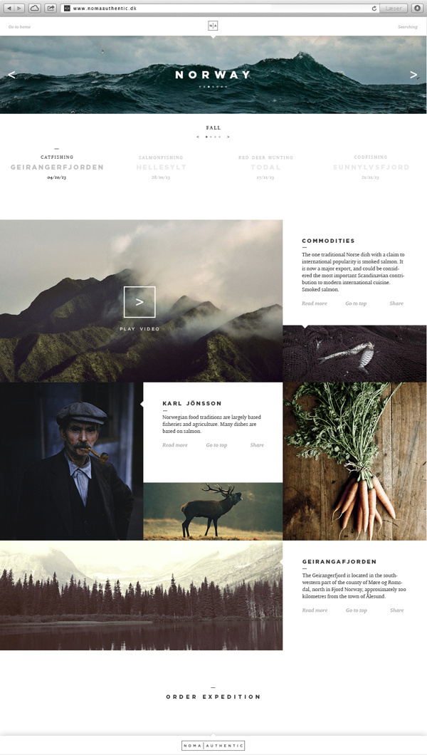 Noma Authentic on Behance #digital #web #noma