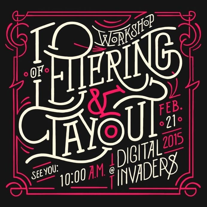 Lettering & Layout Workshop by Sindy Ethel #post #lettering #victorian #workshop #poster #layout