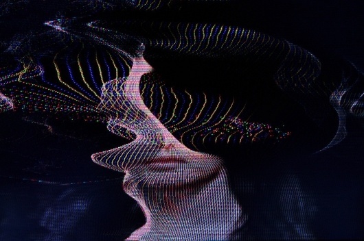 One has to arrive at a specific temperature, at which the objects... - but does it float #fragments #rgb #installation #of #onformative #digital #video #art
