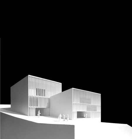 Multifunctional Center / ETB Studio #sheds #architecture #models #facades