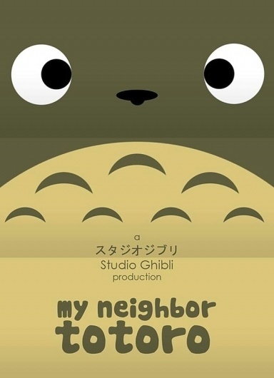 Flavorwire » Minimalist Posters for Hayao Miyazaki Movies #hayao #miyazaki #neighbor #ghibli #totoro #poster