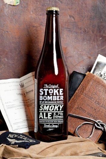 BLDGWLF #beer #packaging #drink #stoke #bomber #typography