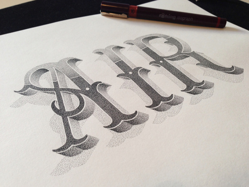 Typeverything.comAIR Hand lettering by Xavier Casalta. #type