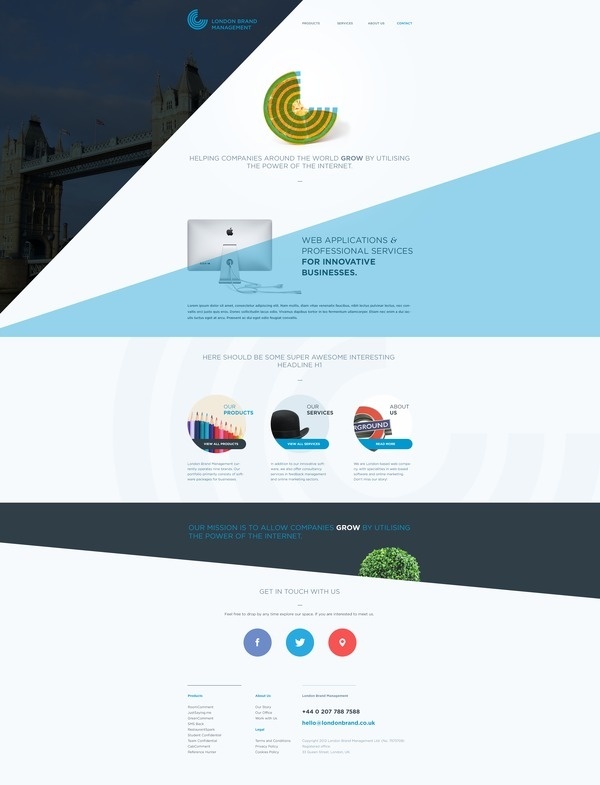 Londonbrand_homepage #web
