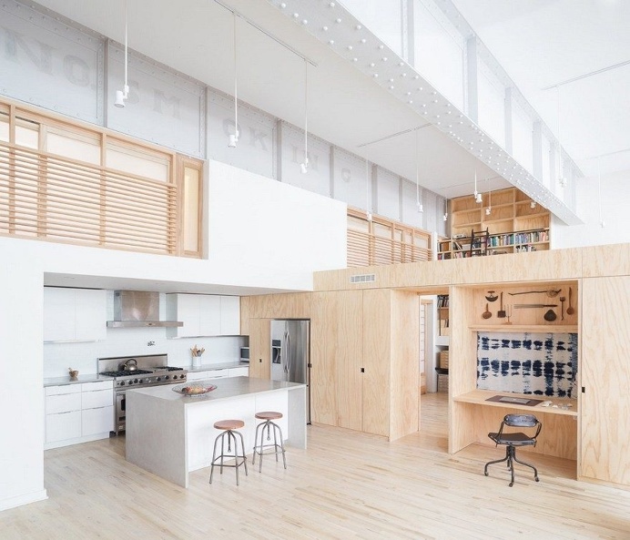 Old Carriage House Transformed into a Live-Work Studio by Jeff Jordan Architects