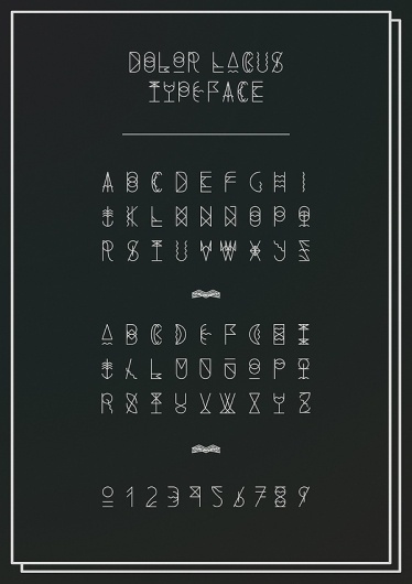 DOLOR LACUS TYPEFACE on Typography Served #typography